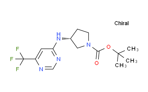 CAS No. 1448850-57-4, (R)-tert-Butyl 3-((6-(trifluoromethyl)pyrimidin-4-yl)amino)pyrrolidine-1-carboxylate