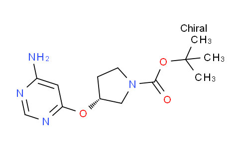 CAS No. 1354011-40-7, (R)-tert-Butyl 3-((6-aminopyrimidin-4-yl)oxy)pyrrolidine-1-carboxylate