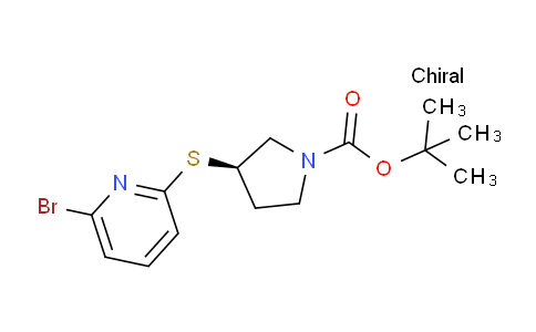 CAS No. 1353999-47-9, (R)-tert-Butyl 3-((6-bromopyridin-2-yl)thio)pyrrolidine-1-carboxylate