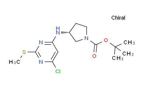 CAS No. 1314354-78-3, (R)-tert-Butyl 3-((6-chloro-2-(methylthio)pyrimidin-4-yl)amino)pyrrolidine-1-carboxylate