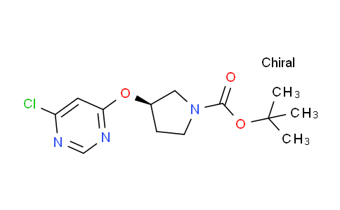 CAS No. 1261235-50-0, (R)-tert-Butyl 3-((6-chloropyrimidin-4-yl)oxy)pyrrolidine-1-carboxylate