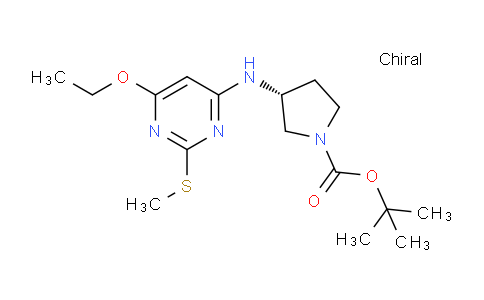 CAS No. 1353999-98-0, (R)-tert-Butyl 3-((6-ethoxy-2-(methylthio)pyrimidin-4-yl)amino)pyrrolidine-1-carboxylate