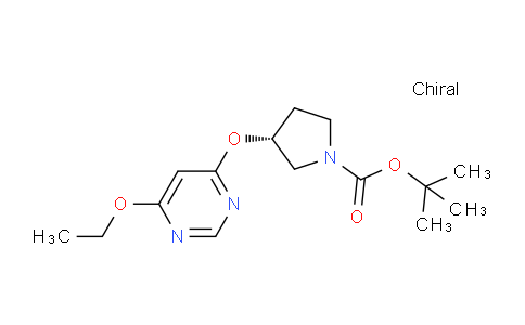 CAS No. 1354014-71-3, (R)-tert-butyl 3-((6-ethoxypyrimidin-4-yl)oxy)pyrrolidine-1-carboxylate