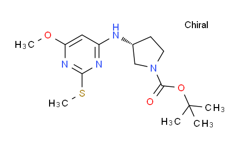 CAS No. 1353996-89-0, (R)-tert-Butyl 3-((6-methoxy-2-(methylthio)pyrimidin-4-yl)amino)pyrrolidine-1-carboxylate