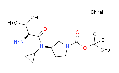 CAS No. 1401667-71-7, (R)-tert-Butyl 3-((S)-2-amino-N-cyclopropyl-3-methylbutanamido)pyrrolidine-1-carboxylate