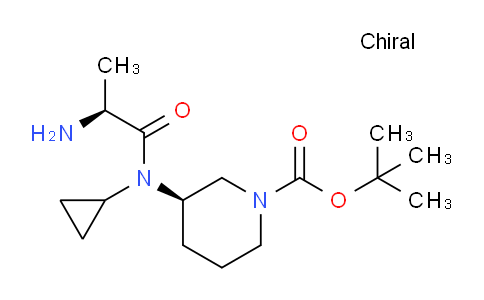 CAS No. 1401666-99-6, (R)-tert-Butyl 3-((S)-2-amino-N-cyclopropylpropanamido)piperidine-1-carboxylate