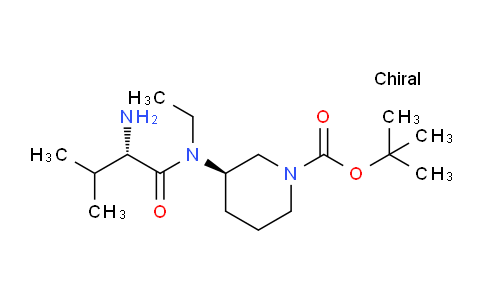 CAS No. 1401667-95-5, (R)-tert-Butyl 3-((S)-2-amino-N-ethyl-3-methylbutanamido)piperidine-1-carboxylate