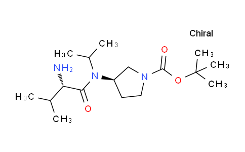 CAS No. 1401668-37-8, (R)-tert-Butyl 3-((S)-2-amino-N-isopropyl-3-methylbutanamido)pyrrolidine-1-carboxylate
