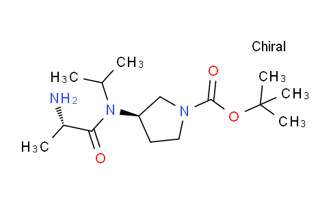 CAS No. 1401667-50-2, (R)-tert-Butyl 3-((S)-2-amino-N-isopropylpropanamido)pyrrolidine-1-carboxylate