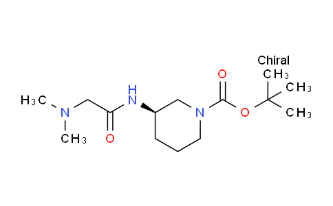CAS No. 1286207-23-5, (R)-tert-Butyl 3-(2-(dimethylamino)acetamido)piperidine-1-carboxylate