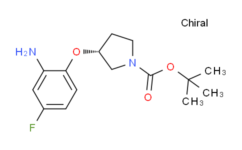 CAS No. 1233860-08-6, (R)-tert-Butyl 3-(2-amino-4-fluorophenoxy)pyrrolidine-1-carboxylate