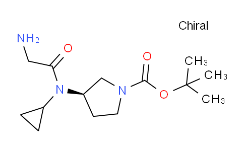 CAS No. 1353995-03-5, (R)-tert-Butyl 3-(2-amino-N-cyclopropylacetamido)pyrrolidine-1-carboxylate