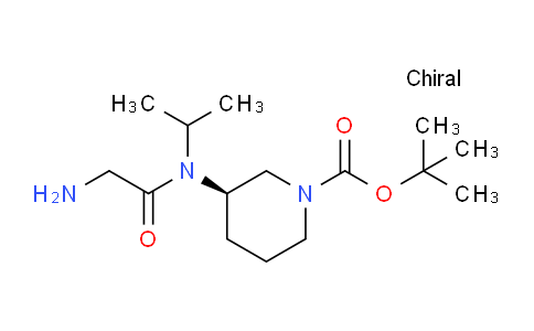CAS No. 1353994-33-8, (R)-tert-Butyl 3-(2-amino-N-isopropylacetamido)piperidine-1-carboxylate