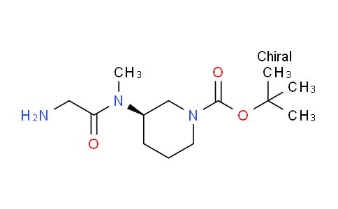 CAS No. 1354016-05-9, (R)-tert-Butyl 3-(2-amino-N-methylacetamido)piperidine-1-carboxylate