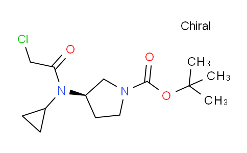 CAS No. 1354019-77-4, (R)-tert-Butyl 3-(2-chloro-N-cyclopropylacetamido)pyrrolidine-1-carboxylate