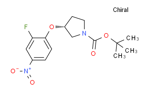 CAS No. 1233859-96-5, (R)-tert-Butyl 3-(2-fluoro-4-nitrophenoxy)pyrrolidine-1-carboxylate