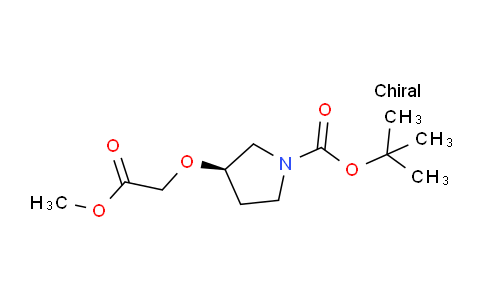 CAS No. 1427203-52-8, (R)-tert-Butyl 3-(2-methoxy-2-oxoethoxy)pyrrolidine-1-carboxylate