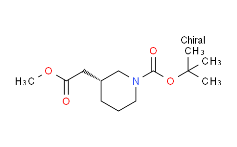 CAS No. 865157-02-4, (R)-tert-Butyl 3-(2-methoxy-2-oxoethyl)piperidine-1-carboxylate