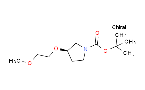 CAS No. 1212413-55-2, (R)-tert-Butyl 3-(2-methoxyethoxy)pyrrolidine-1-carboxylate