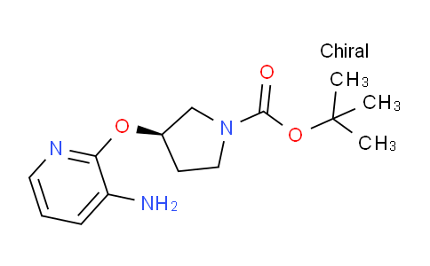 CAS No. 1286208-47-6, (R)-tert-Butyl 3-(3-aminopyridin-2-yloxy)pyrrolidine-1-carboxylate