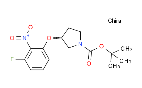 CAS No. 1233859-92-1, (R)-tert-Butyl 3-(3-fluoro-2-nitrophenoxy)pyrrolidine-1-carboxylate