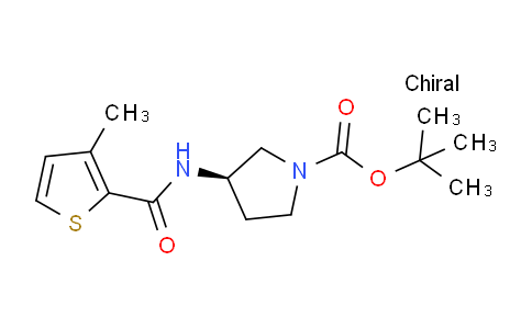 CAS No. 1353998-25-0, (R)-tert-Butyl 3-(3-methylthiophene-2-carboxamido)pyrrolidine-1-carboxylate