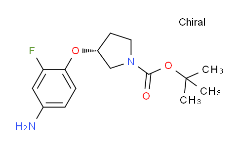 CAS No. 1286207-81-5, (R)-tert-Butyl 3-(4-amino-2-fluorophenoxy)pyrrolidine-1-carboxylate