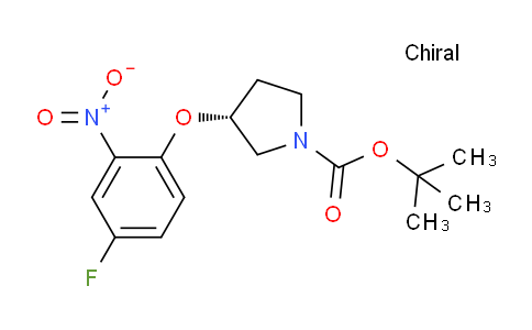 CAS No. 1233860-04-2, (R)-tert-Butyl 3-(4-fluoro-2-nitrophenoxy)pyrrolidine-1-carboxylate