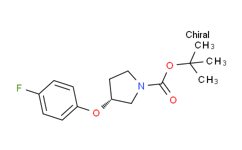 CAS No. 1314419-66-3, (R)-tert-Butyl 3-(4-fluorophenoxy)pyrrolidine-1-carboxylate