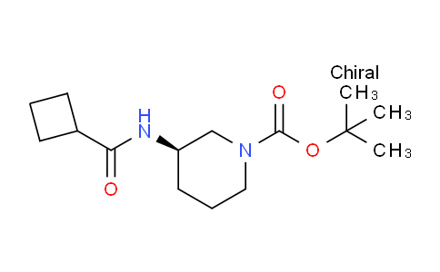 CAS No. 1286207-13-3, (R)-tert-Butyl 3-(cyclobutanecarboxamido)piperidine-1-carboxylate