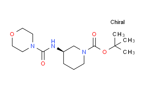 CAS No. 1286207-99-5, (R)-tert-Butyl 3-(morpholine-4-carboxamido)piperidine-1-carboxylate