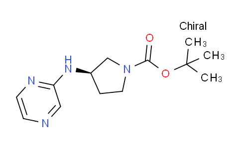 CAS No. 1186299-89-7, (R)-tert-Butyl 3-(pyrazin-2-ylamino)pyrrolidine-1-carboxylate
