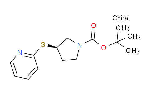CAS No. 1217850-83-3, (R)-tert-Butyl 3-(pyridin-2-ylthio)pyrrolidine-1-carboxylate
