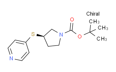 CAS No. 1217823-46-5, (R)-tert-Butyl 3-(pyridin-4-ylthio)pyrrolidine-1-carboxylate