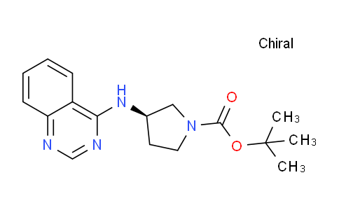 CAS No. 1365937-63-8, (R)-tert-Butyl 3-(quinazolin-4-ylamino)pyrrolidine-1-carboxylate
