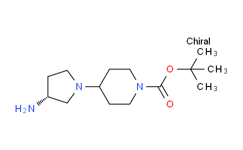 CAS No. 1311255-02-3, (R)-tert-Butyl 4-(3-aminopyrrolidin-1-yl)piperidine-1-carboxylate