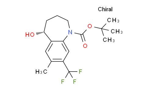 CAS No. 872624-60-7, (R)-tert-Butyl 5-hydroxy-7-methyl-8-(trifluoromethyl)-2,3,4,5-tetrahydro-1H-benzo[b]azepine-1-carboxylate
