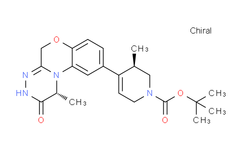 CAS No. 1613722-44-3, (R)-tert-Butyl 5-methyl-4-((R)-1-methyl-2-oxo-1,2,3,5-tetrahydrobenzo[5,6][1,4]oxazino[3,4-c][1,2,4]triazin-9-yl)-5,6-dihydropyridine-1(2H)-carboxylate