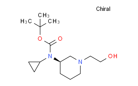 CAS No. 1354000-99-9, (R)-tert-Butyl cyclopropyl(1-(2-hydroxyethyl)piperidin-3-yl)carbamate