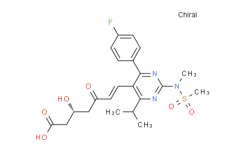 CAS No. 1422619-13-3, (R,E)-7-(4-(4-Fluorophenyl)-6-isopropyl-2-(N-methylmethylsulfonamido)pyrimidin-5-yl)-3-hydroxy-5-oxohept-6-enoic acid
