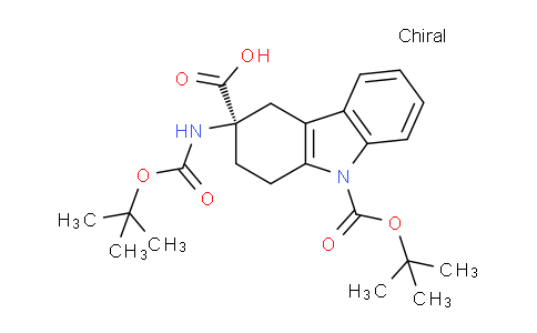 CAS No. 1031927-09-9, (R,S)-3-Boc-amino-9-boc-1,2,3,4-tetrahydro-carbazole-3-carboxylic acid