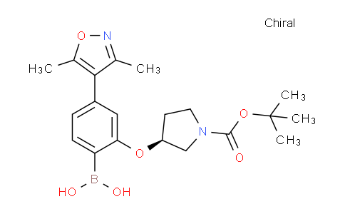 CAS No. 1609116-59-7, (S)-(2-((1-(tert-Butoxycarbonyl)pyrrolidin-3-yl)oxy)-4-(3,5-dimethylisoxazol-4-yl)phenyl)boronic acid