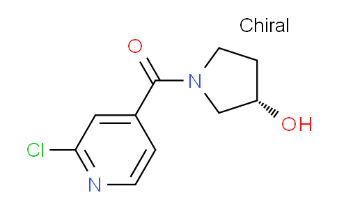 CAS No. 1353994-77-0, (S)-(2-Chloropyridin-4-yl)(3-hydroxypyrrolidin-1-yl)methanone