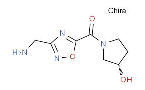 CAS No. 1186662-39-4, (S)-(3-(Aminomethyl)-1,2,4-oxadiazol-5-yl)(3-hydroxypyrrolidin-1-yl)methanone