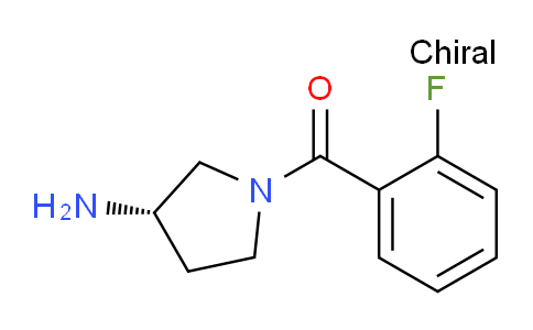 CAS No. 1286209-02-6, (S)-(3-Aminopyrrolidin-1-yl)(2-fluorophenyl)methanone