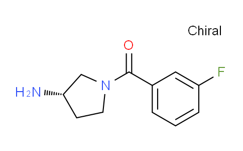 CAS No. 1286207-08-6, (S)-(3-Aminopyrrolidin-1-yl)(3-fluorophenyl)methanone