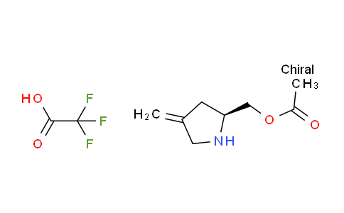 CAS No. 1956434-89-1, (S)-(4-Methylenepyrrolidin-2-yl)methyl acetate 2,2,2-trifluoroacetate