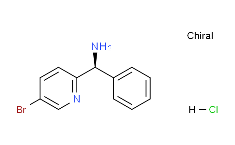 CAS No. 1263094-49-0, (S)-(5-Bromopyridin-2-yl)(phenyl)methanamine hydrochloride