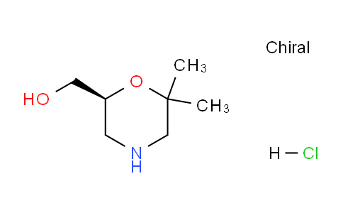 CAS No. 1416444-80-8, (S)-(6,6-Dimethylmorpholin-2-yl)methanol hydrochloride