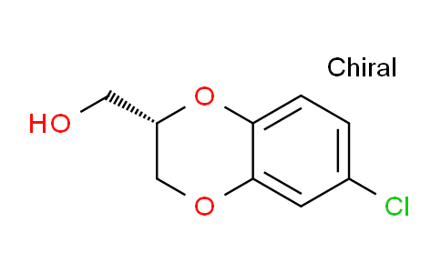 CAS No. 189683-24-7, (S)-(6-Chloro-2,3-dihydrobenzo[b][1,4]dioxin-2-yl)methanol